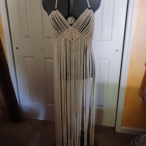 Macrame maxi dress